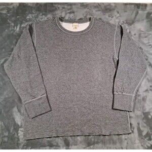 VTG LL Bean Mens Size XL Double Layer Wool Cotton Crewneck Pullover Shirt 277213